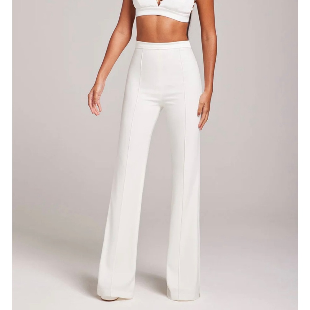 Charlotte White Pants by NADINE MERABI